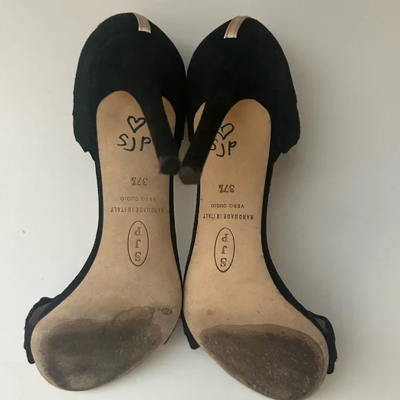 SJP by Jessica Parker Black heels Size 7.5 - Picture 4 of 8